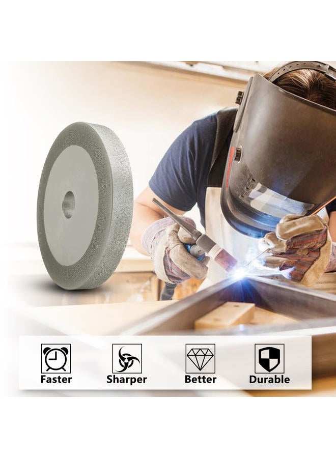 UF-SHARP 3 inch Flat Diamond Grinding Wheel 150 Grit, 1/2" Arbor, 10mm Wide for Grinding Tungsten,Carbide, Glass,Ceramic, Gem - Image 5