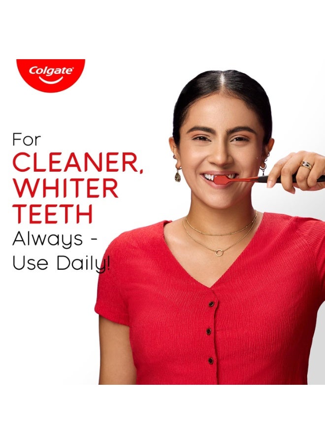 كولجيت معجون أسنان كولجيت فيزيبل وايت، تبييض الأسنان يبدأ في أسبوع واحد، آمن على المينا، معجون أسنان مزيل للبقع ونكهة النعناع لنفس منعش (200 جرام + 40 جرام، عبوة كومبو) - Image 4