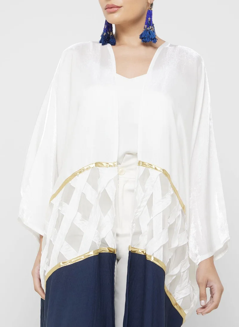 خزانة Color Block Detail Abaya