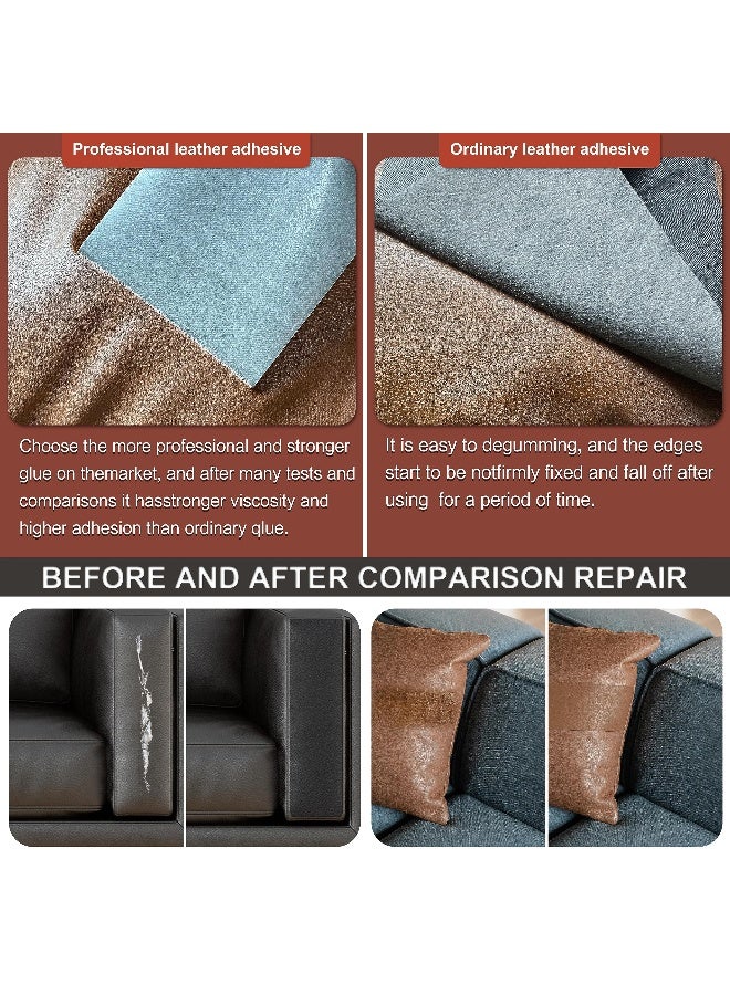 Besezx Leather Repair Patch Tape Kit Self Adhesive Leather Repair for Furniture Couch Sofa Car SeatsOffice ChairVinyl Repair Kit31inx60in  - Image 4