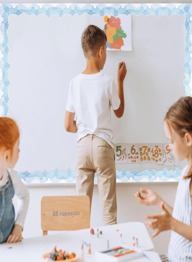 BB Hapeayou Bulletin Board Border 65.6ft Classroom Blackboard Decoration for School/Office/Party (Cloud) - Image 3