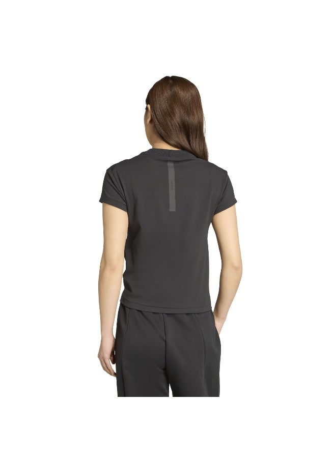 Adidas W Z.N.E. Bb Tee Black Training T-Shirts For Women L - Image 3
