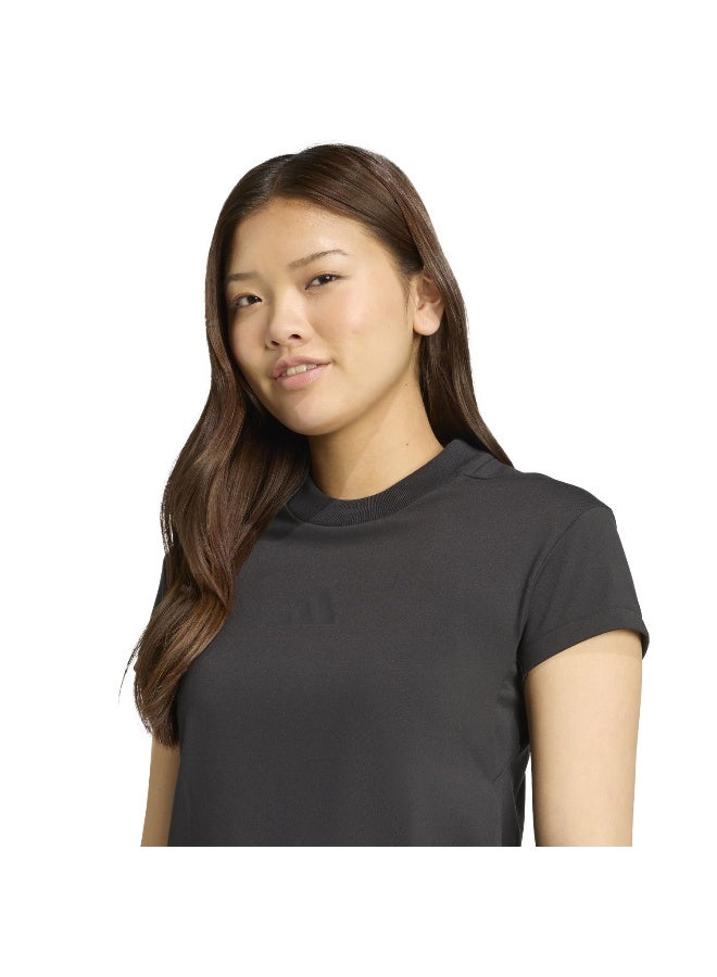 Adidas W Z.N.E. Bb Tee Black Training T-Shirts For Women L - Image 5