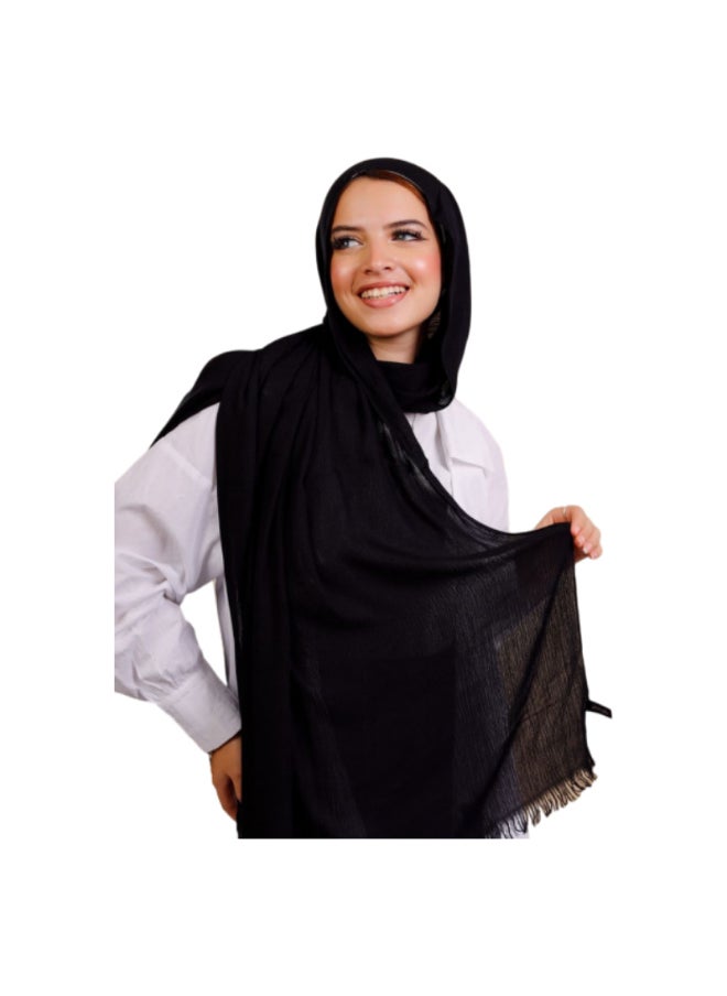 Generic - Plain Modal Shawl 100% Cotton | Size 2 m x 75 cm | Soft and light material for veiled women - Multiple colors - Image 1