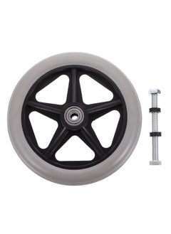 Captaintech 6 Inch Solid Black Caster Wheel Replacement Parts for Wheelchairs Rollators Walkers Disabled Anti-Slip Rubber Wheels Wheelchair Accessory Harness -for Automotive Truck RV Boat Motorcycle  - Image 4