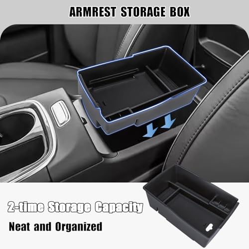 Neepiar Center Console Organizer Compatible with Hyundai Santa Fe 2021 2022 2023 & Santa Fe SEL 2022 2023 Armrest Storage Box Lower Center Console Tray Interior Accessories - Image 4