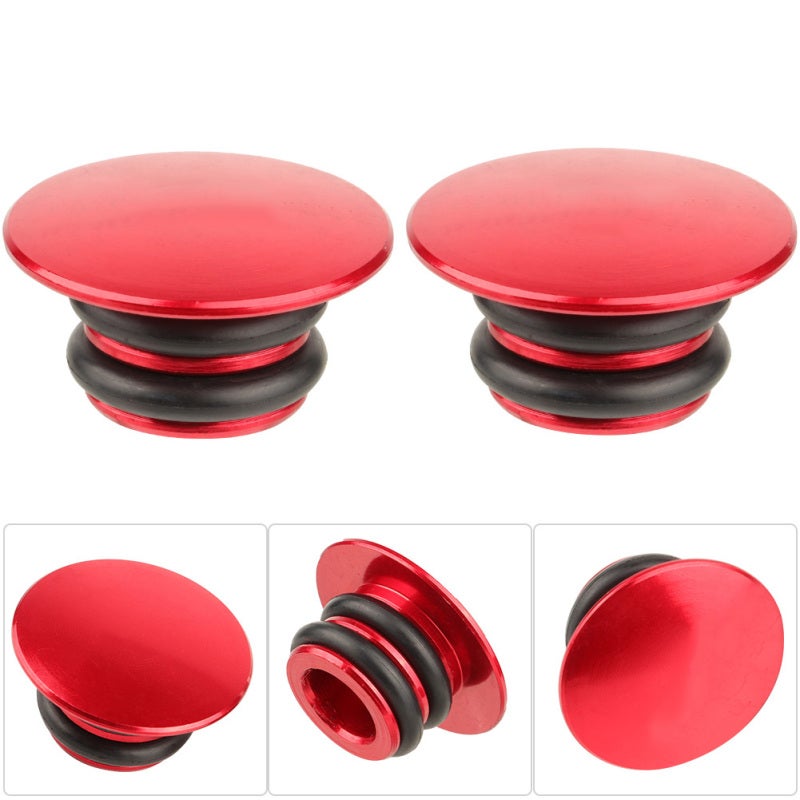 DUUTI Red Bicycle Handlebar End Plugs Aluminum Alloy Sturdy Durable - Rust Proof Long Lasting Bar End Caps for Road Mountain Bike Handlebars - Image 5