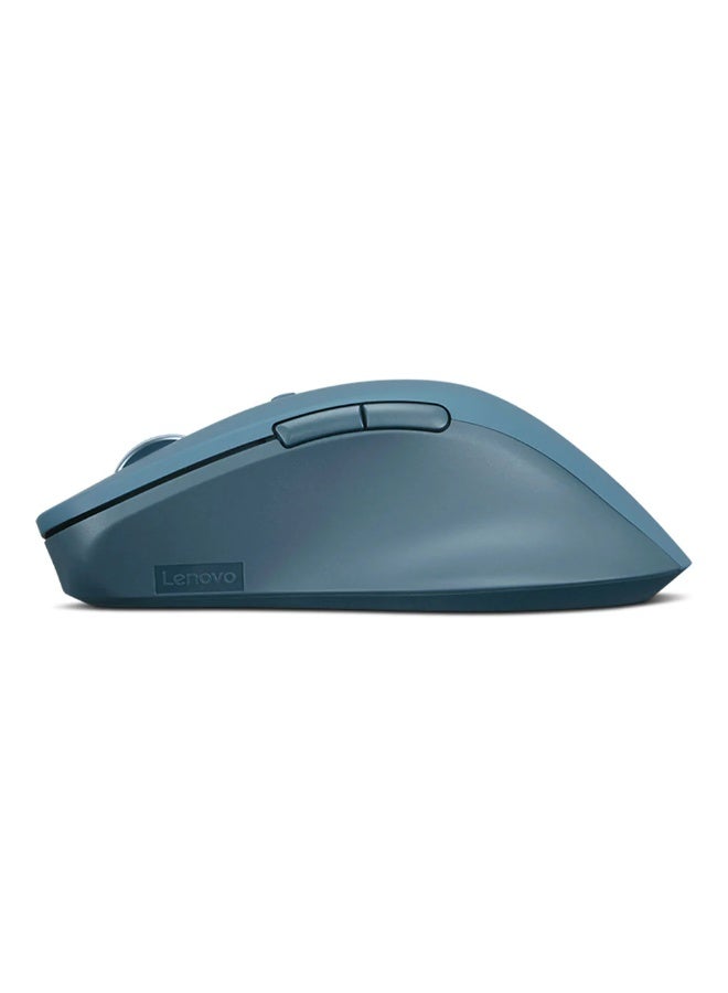 لينوفو Lenovo Yoga Pro Bluetooth Mouse – 4000 DPI Adjustable Sensor, Dual-Mode Bluetooth & 2.4GHz Wireless Connectivity, Rechargeable Battery, Ergonomic Metal Design with Smart Touch Features – Tidal Teal - Image 4