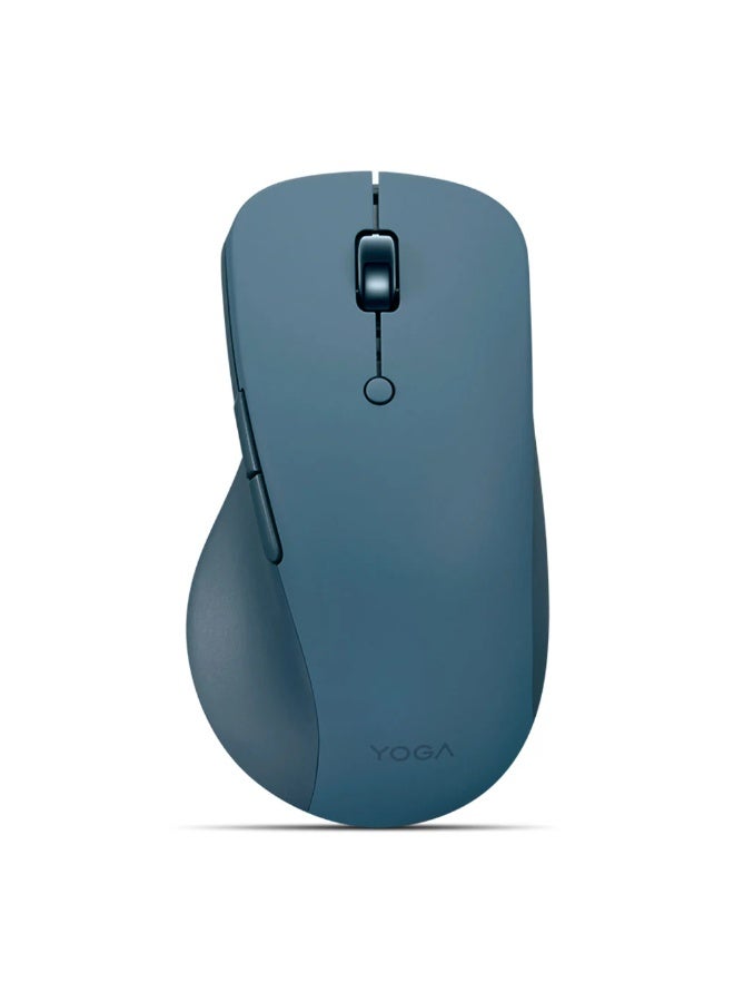 لينوفو Lenovo Yoga Pro Bluetooth Mouse – 4000 DPI Adjustable Sensor, Dual-Mode Bluetooth & 2.4GHz Wireless Connectivity, Rechargeable Battery, Ergonomic Metal Design with Smart Touch Features – Tidal Teal - Image 1