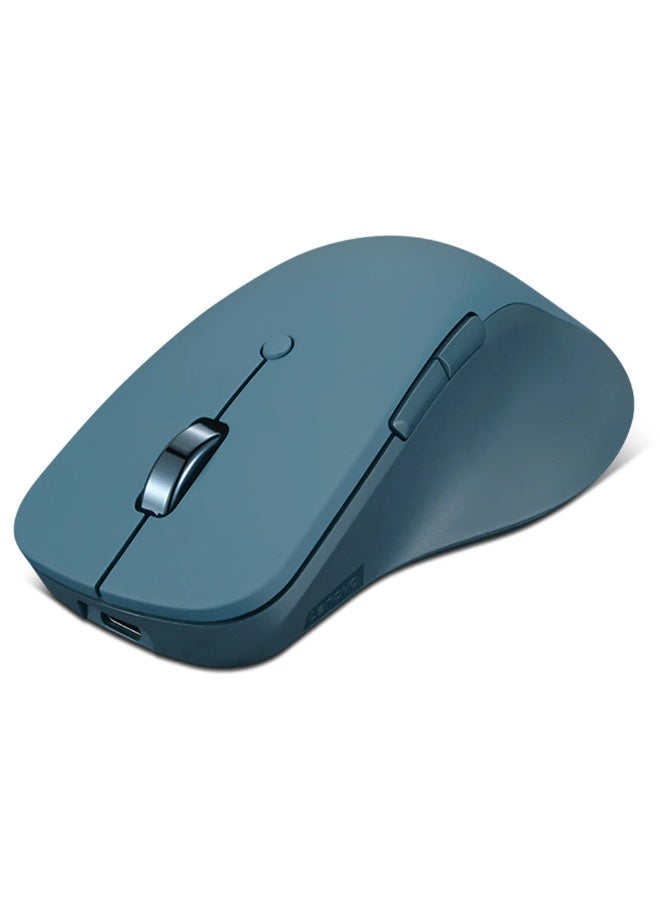 لينوفو Lenovo Yoga Pro Bluetooth Mouse – 4000 DPI Adjustable Sensor, Dual-Mode Bluetooth & 2.4GHz Wireless Connectivity, Rechargeable Battery, Ergonomic Metal Design with Smart Touch Features – Tidal Teal - Image 3