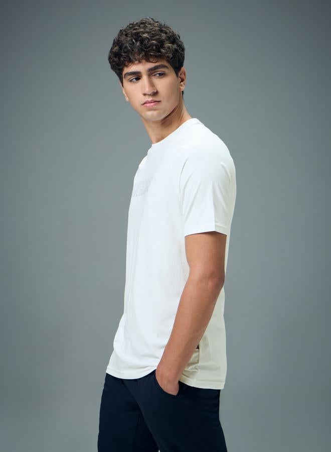 Technosport Men Typography Print Slim Fit T-Shirt - Image 2