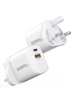 Phone Planet 18W USB Fast Wall Charger Adapter Compatible with Apple iPhone 12/Pro/Max/Mini/SE/11/X XS, iPad Air/Pro, Galaxy S20/Note20/10, HUAWEI P40 White  - Image 3