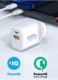 Phone Planet 18W USB Fast Wall Charger Adapter Compatible with Apple iPhone 12/Pro/Max/Mini/SE/11/X XS, iPad Air/Pro, Galaxy S20/Note20/10, HUAWEI P40 White  - Image 5