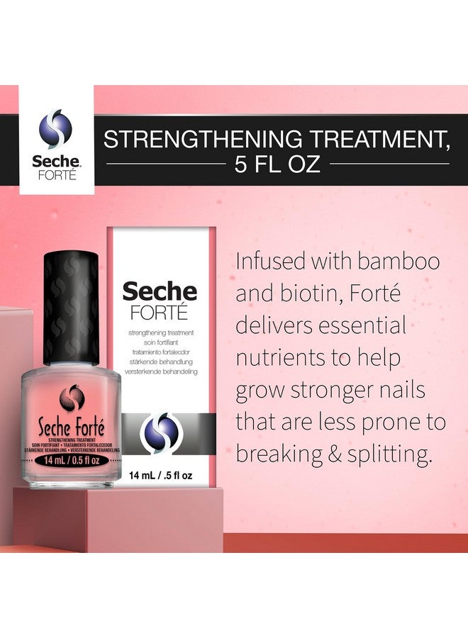 Seche Forte Strengthening Treatment Base Coat with Biotin & Bamboo, 0.5 fl oz - Image 3