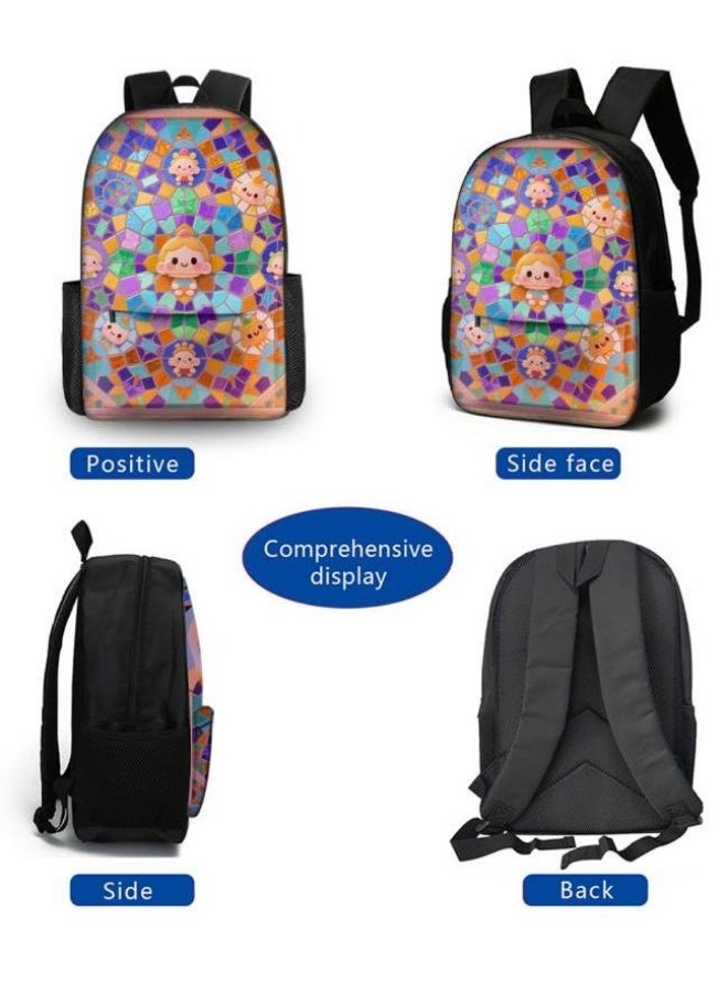 Bright Li Fire popular new cute cartoon print, three-piece practical bag combination (students, children, friends outings, mountain climbing, etc. can be used) - 61 - Image 3