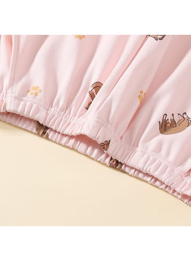 Fentengcare Women's 100% Cotton Sleep Pants Casual Cartoon Print Comfortable Breathable Homewear Trousers Women's Day - Image 3