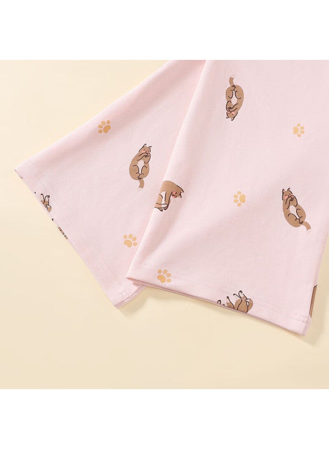 Fentengcare Women's 100% Cotton Sleep Pants Casual Cartoon Print Comfortable Breathable Homewear Trousers Women's Day - Image 4