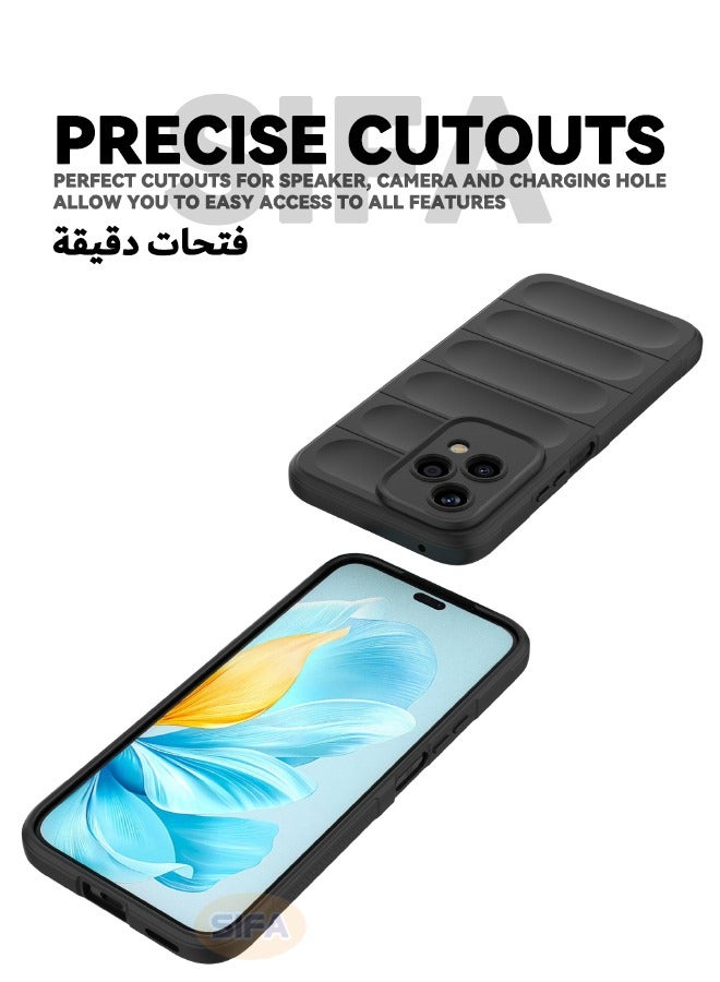 Honor 200 Lite Cover, Creative Soft Protective Case for Honor 200 Lite 5G, Anti-Drop and Shockproof Skin Feel Soft Case Cover for Honor 200 LITE 5G 6.7 inch, Black - Image 5