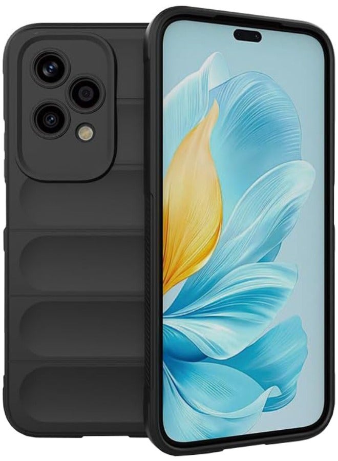 Honor 200 Lite Cover, Creative Soft Protective Case for Honor 200 Lite 5G, Anti-Drop and Shockproof Skin Feel Soft Case Cover for Honor 200 LITE 5G 6.7 inch, Black