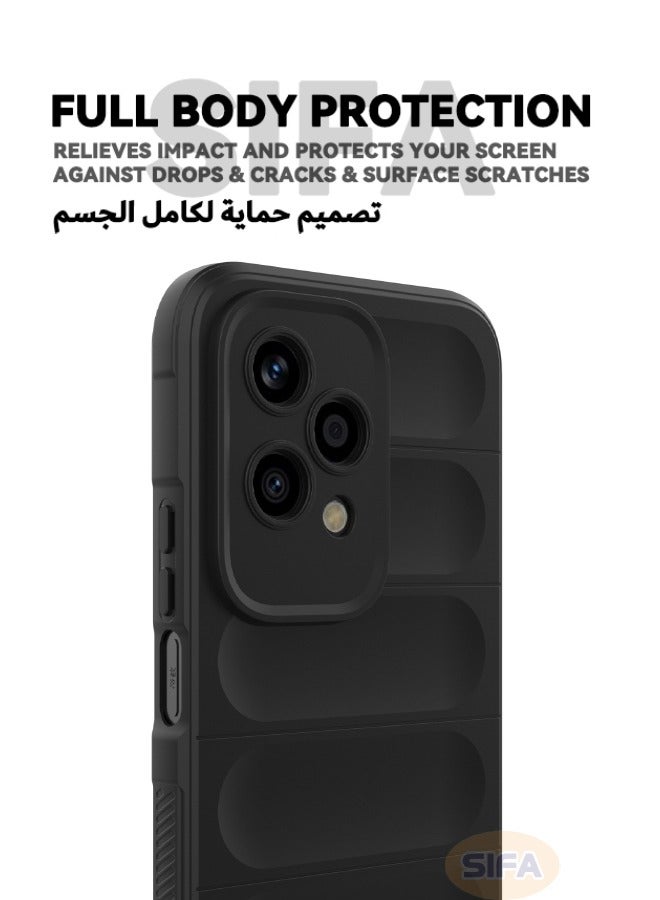 Honor 200 Lite Cover, Creative Soft Protective Case for Honor 200 Lite 5G, Anti-Drop and Shockproof Skin Feel Soft Case Cover for Honor 200 LITE 5G 6.7 inch, Black - Image 3