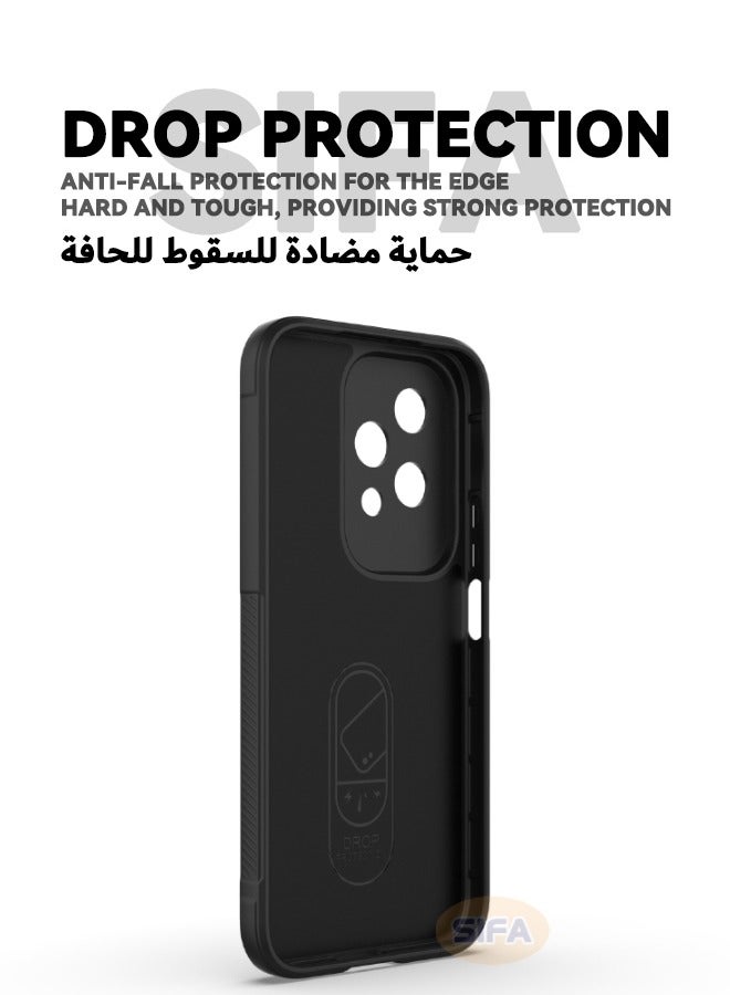 Honor 200 Lite Cover, Creative Soft Protective Case for Honor 200 Lite 5G, Anti-Drop and Shockproof Skin Feel Soft Case Cover for Honor 200 LITE 5G 6.7 inch, Black - Image 4