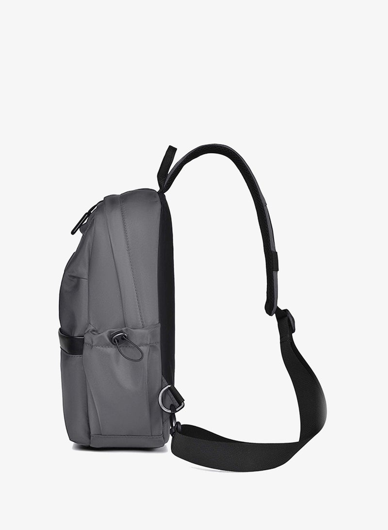 HIKE Unisex Sling Bag Water Resistant Anti-Theft Unisex Shoulder bag for Travel Business Shopping College Outdoor, HK3307, Grey - Image 4