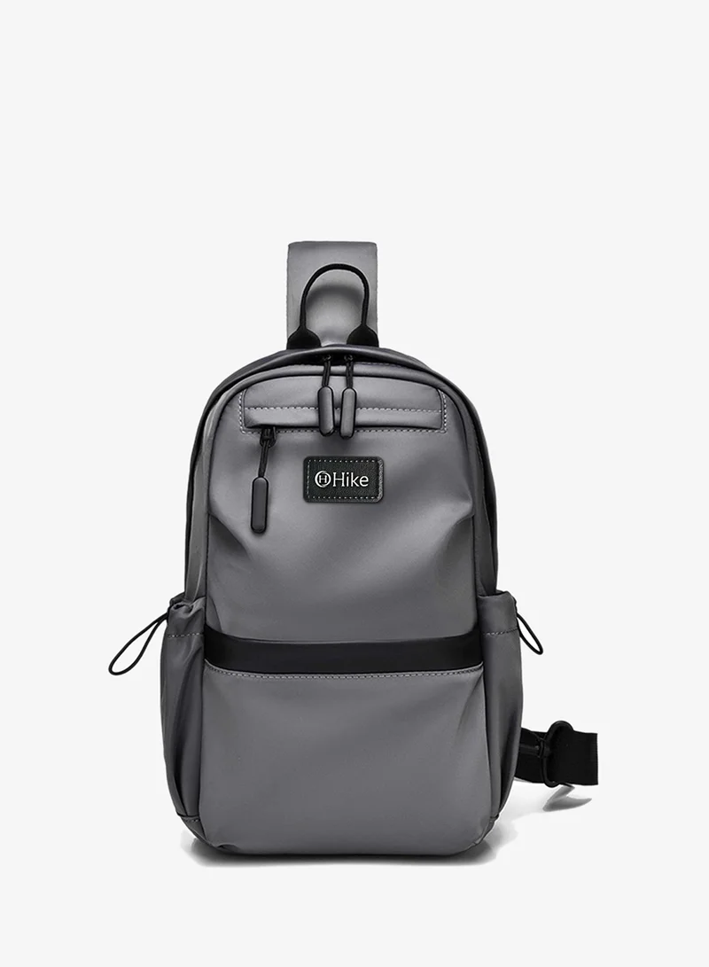 Hike Grey Unisex Sling Bag Water Resistant Anti-Theft Unisex Shoulder bag for Travel Business Shopping College Outdoor, HK3307, Grey  | Best Price UAE