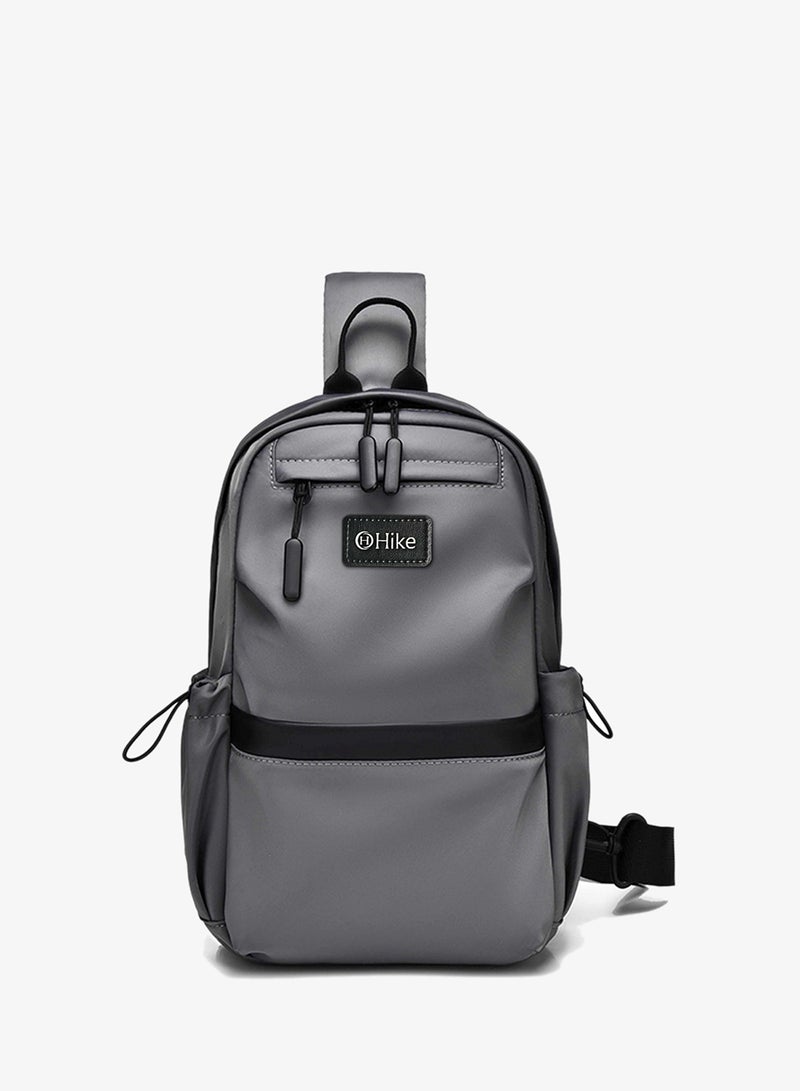 HIKE Unisex Sling Bag Water Resistant Anti-Theft Unisex Shoulder bag for Travel Business Shopping College Outdoor, HK3307, Grey - Image 3