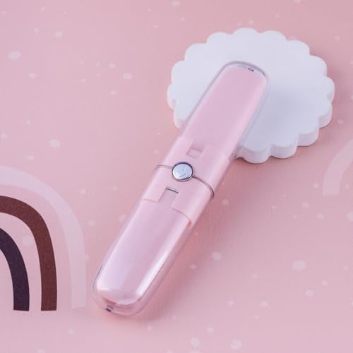 ADTALA Compact Hair Brush with Mirror For Men and Women, 1 Pcs Travel Hair Comb for Women, Pocket Hair Brush with Mirror for Purse, Mini Travel Mirror with Hair Comb for Purse Bag (Pink) - Image 5