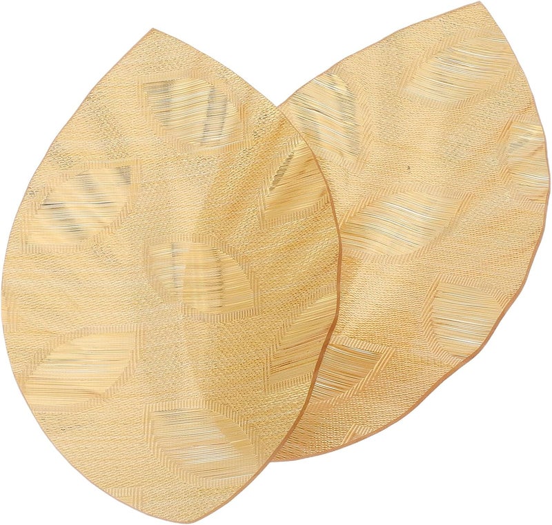 Hotel Towel Tray Set 2pcs Leaf Shape Plastic Hand Towel Holder Water Absorbing Bathroom Countertop Tray and Bath Accessories - Image 1