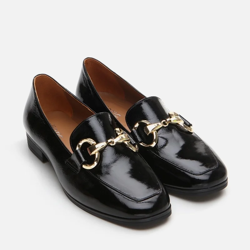 Hotiç 01AYH290990A100 GENUINE Leather Black Women's Loafer