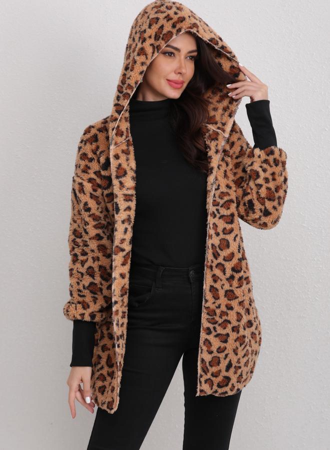 تايك تو جاكيت فليس بطبعة ليوبارد - Image 4