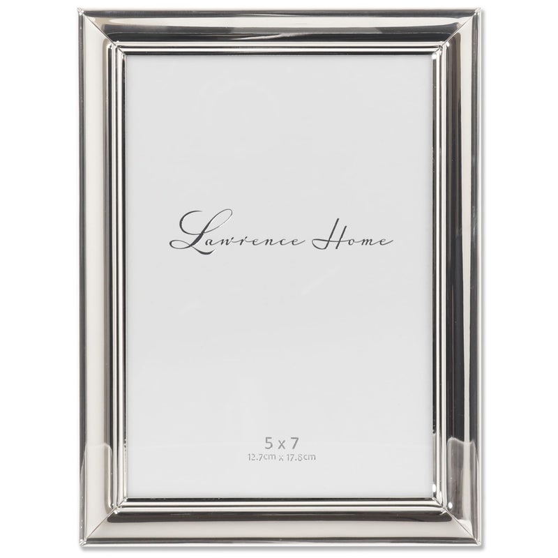 Lawrence Frames Strata Metal Picture Frame  5x7  Silver - Image 1
