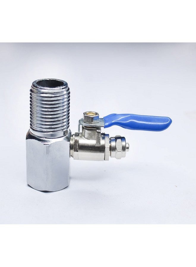 IONIX Brass inlet valve full set with Pipe and Teflon for Ro water purifier,Rust Free long life, Connects to 1/4 pipe, Complete Set, Silver - Image 5