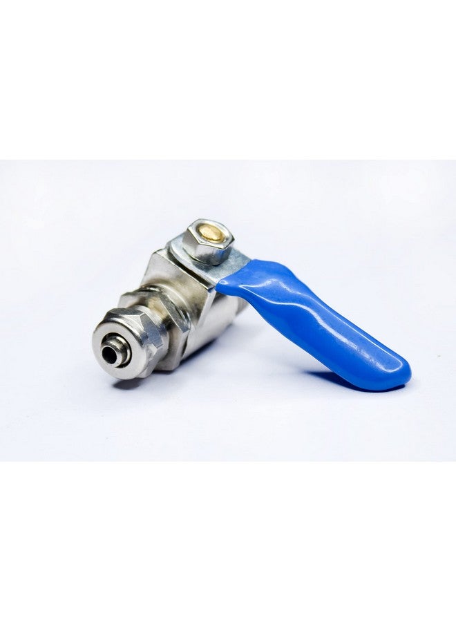 IONIX Brass inlet valve full set with Pipe and Teflon for Ro water purifier,Rust Free long life, Connects to 1/4 pipe, Complete Set, Silver - Image 3