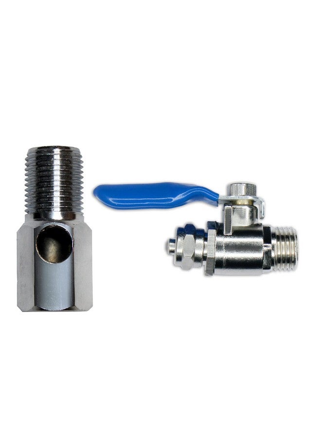 IONIX Brass inlet valve full set with Pipe and Teflon for Ro water purifier,Rust Free long life, Connects to 1/4 pipe, Complete Set, Silver - Image 4