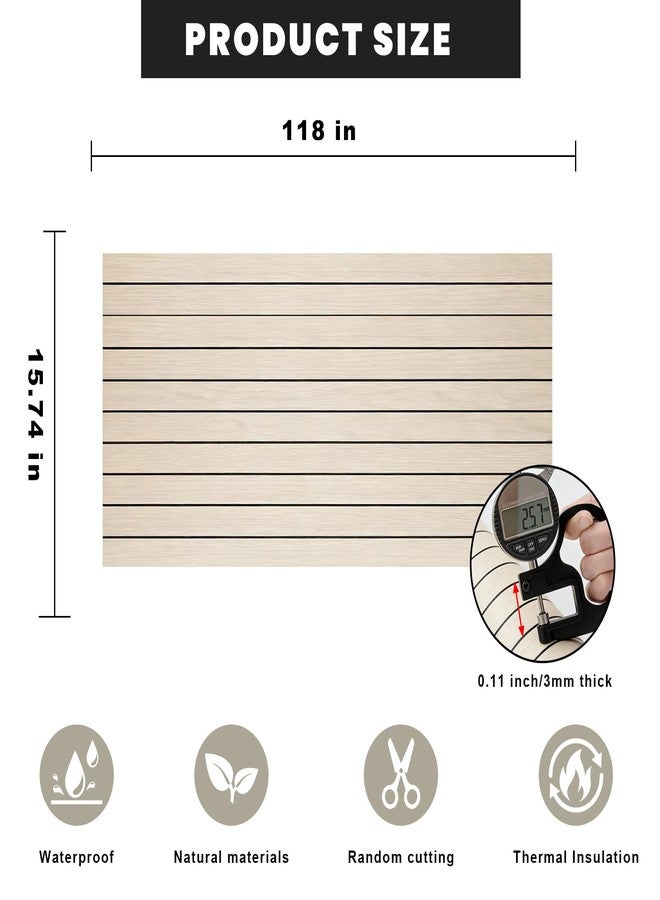 NAMAII 3D Wall Panels Peel and Stick - 15.74"x118" PVC Faux Wood Grain Texture, Self Adhesive Waterproof Wall Covering, DIY Accent Wall, Sofa Background Backsplash & Modern Home Decor, Covers 12.9 sq.ft - Image 2