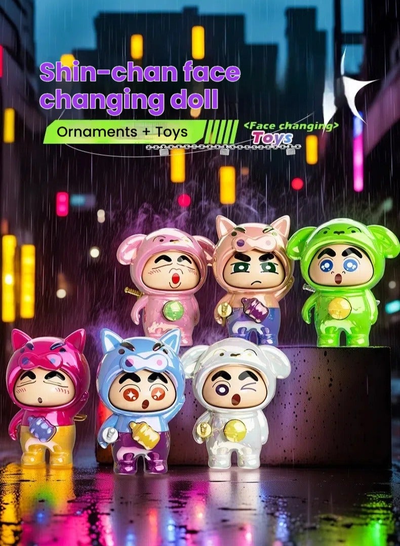 general Press to Change Face Crayon Shin Chan Toys 6 Pieces - Image 1