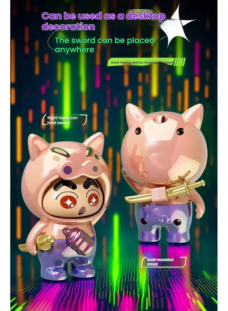 general Press to Change Face Crayon Shin Chan Toys 6 Pieces - Image 5