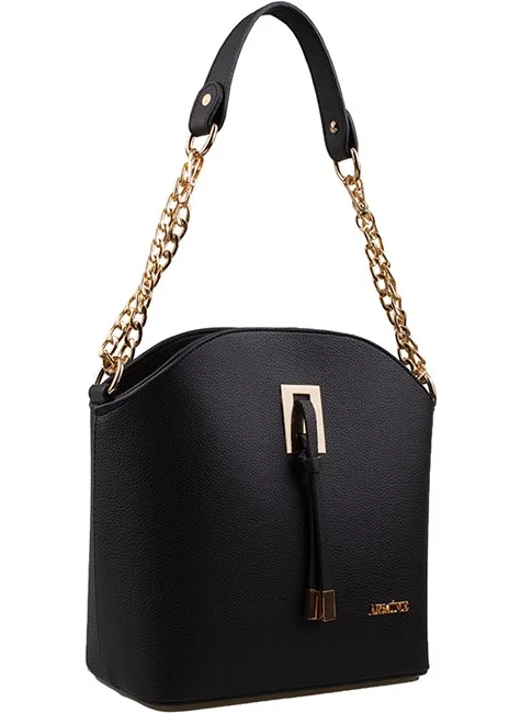 ARMINE Black Pia Shoulder Plain Women's Daily Bag