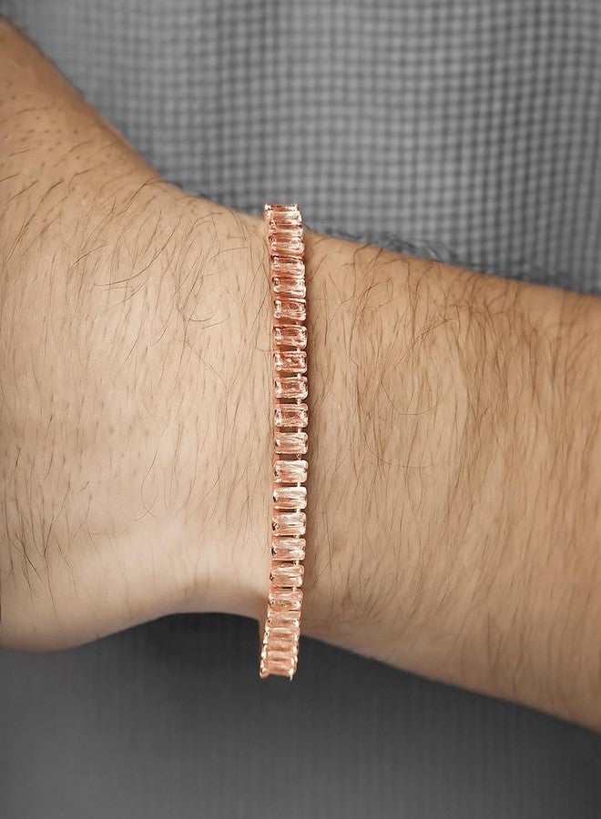 Stylewell Unisex Moissanite Tennis Bracelet Elegant Sparkling Jewelry Gift - Image 2