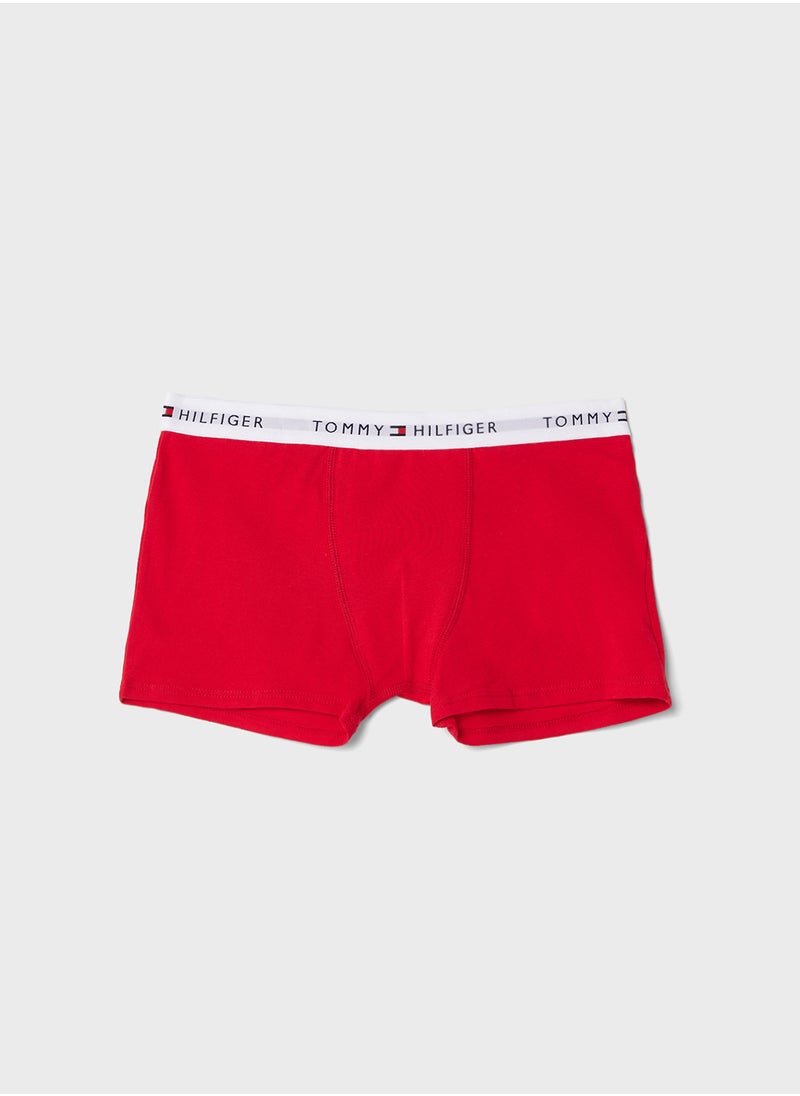 TOMMY HILFIGER Kids 3 Pack Logo Band Trunk  - Image 2