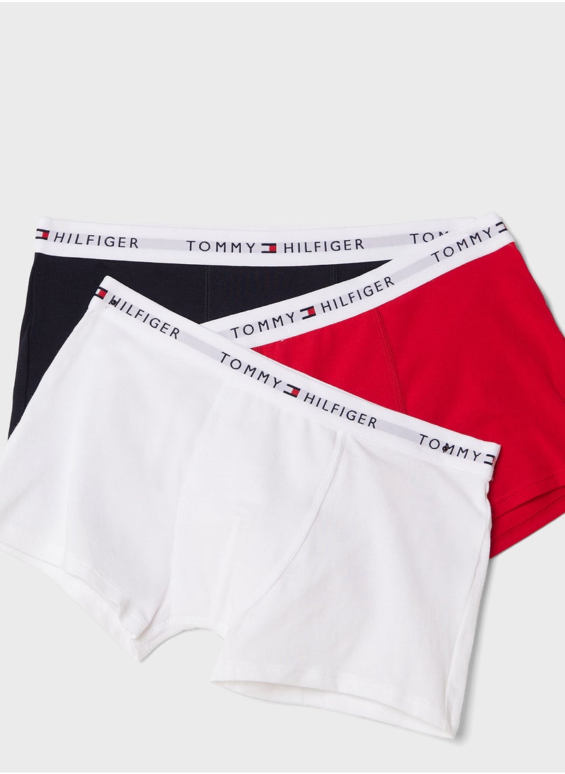 TOMMY HILFIGER Kids 3 Pack Logo Band Trunk  - Image 5