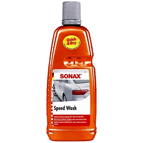 SONAX High Speed Wash Car Shampoo 1L | Quick Drying Water Run-Off Technology | Safe for Paint, Glass, Plastic & Rubber | High Lubrication Scratch-Safe Formula | Art.No.03153000 - Image 1