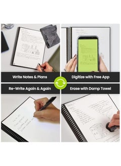 Rocketbook Fusion Smart Reusable Notebook – Letter Size (8.5" x 11"), 42 Pages with 7 Page Templates, Includes Pilot FriXion Pen & Microfiber Cloth  - Image 3
