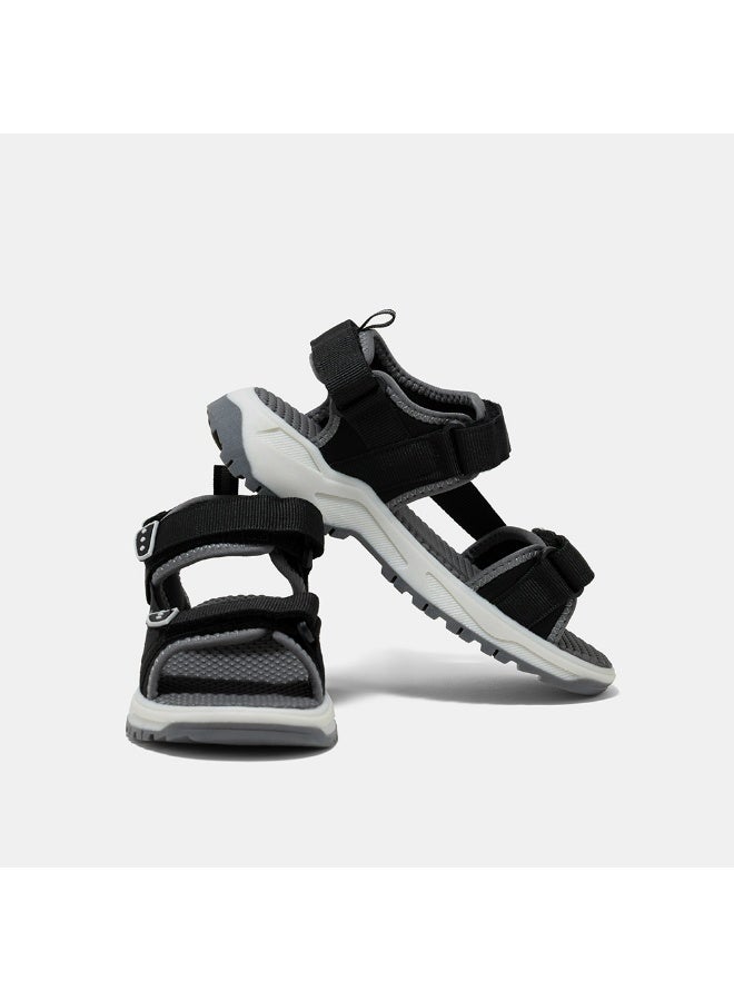 AMICA Boys Sandals, Adjustable Velcro Straps, Anti-Slip, Black Grey - Image 5