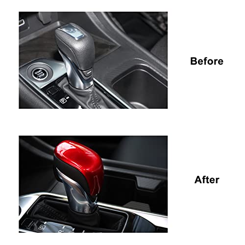 ANFOKAS Compatible with Nissan Sentra Altima 2025 2024 2023 2022 2021 2020 Accessories Car Center Console Gear Panel Gear Shift Knob Cover Trim Cap Red - Image 3