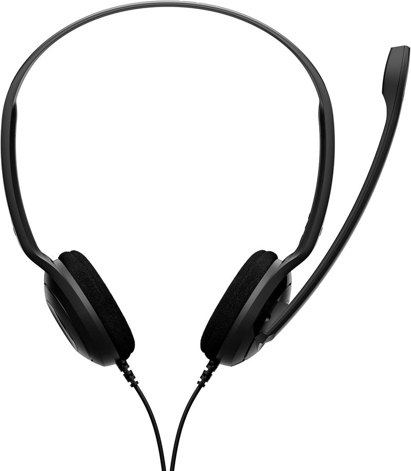 إبوس سماعة رأس ستيريو من EPOS I Sennheiser PC 8 USB توضع على الأذن مع تحكم في مستوى الصوت وكتم الصوت وميكروفون - إلغاء الضوضاء - صوت عالي الجودة - متوافقة مع الكمبيوتر المحمول والكمبيوتر الشخصي وماك - للمكالمات الهاتفية والتعليم الإلكتروني - Image 2