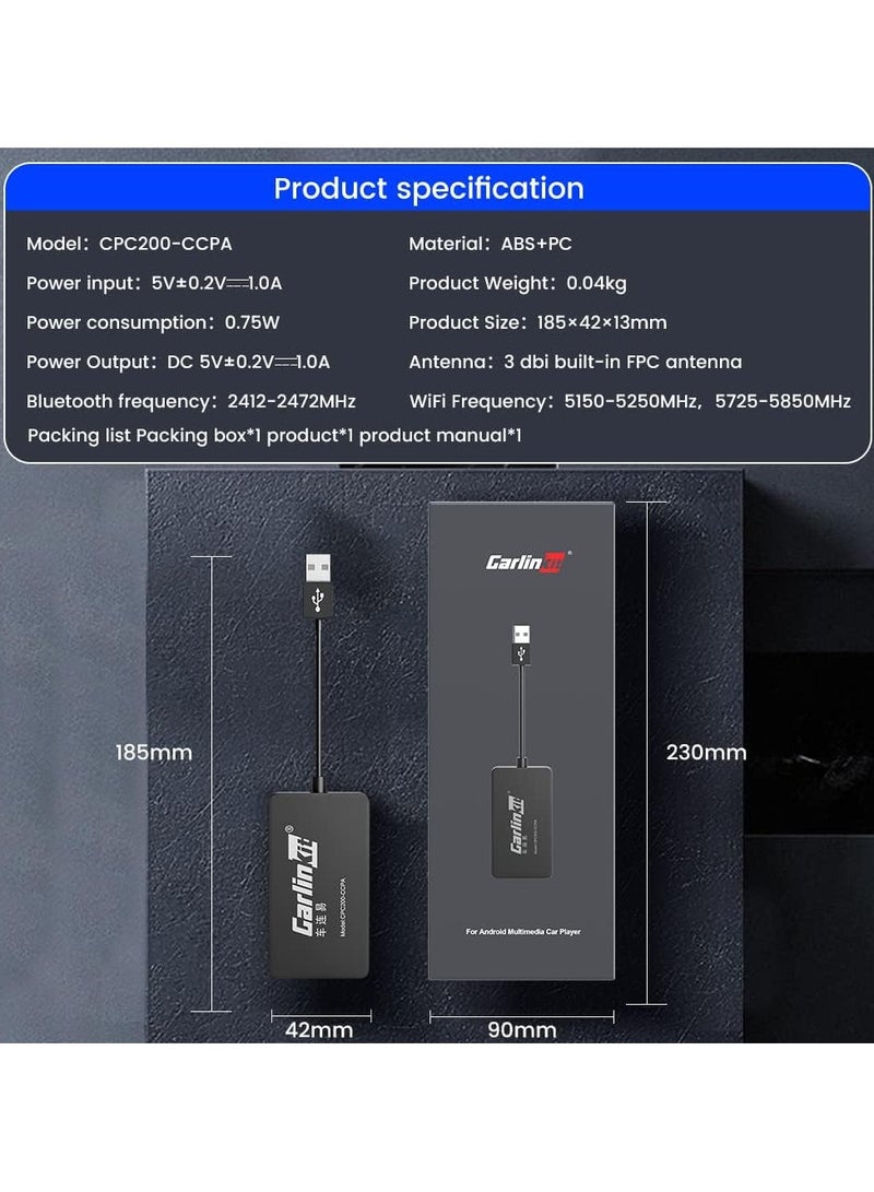 كار لينكيت قطعة CarlinKit لتحويل الكار بلاي السلكي إلى لاسلكي - توصيل تلقائي وسريع للشاشات اللتي لا تدعم قطع كاربلاي - Image 4