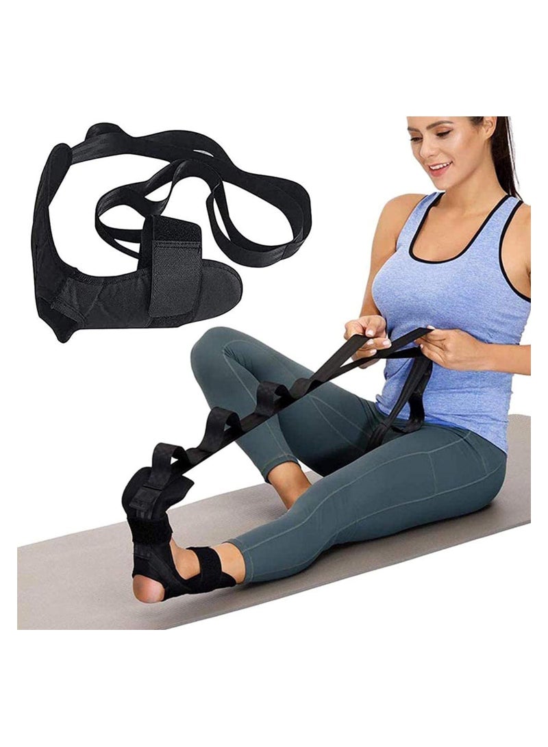 Excefore Yoga Stretch Belt, Ligament Training Strap Belt, Multi Loops Adjustable Yoga Stretching Strap with loops Ligament Stretch Band for Sports Yoga Practice Pilates Exercise Physical Therapy  - Image 1